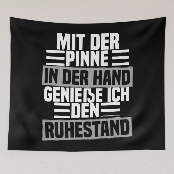 Artikelvorschau, Mit der Pinne in der Hand - Ruhestand entworfen und verkauft von noahs-shop.