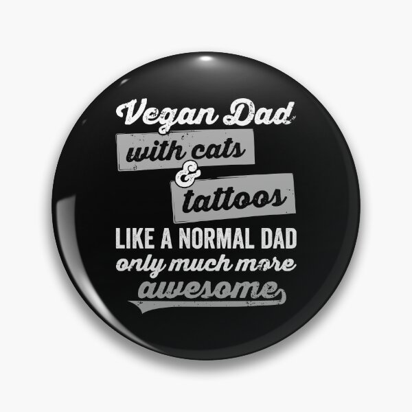 Item preview, Vegan Dad with cats & tattoos designed and sold by noahs-shop.
