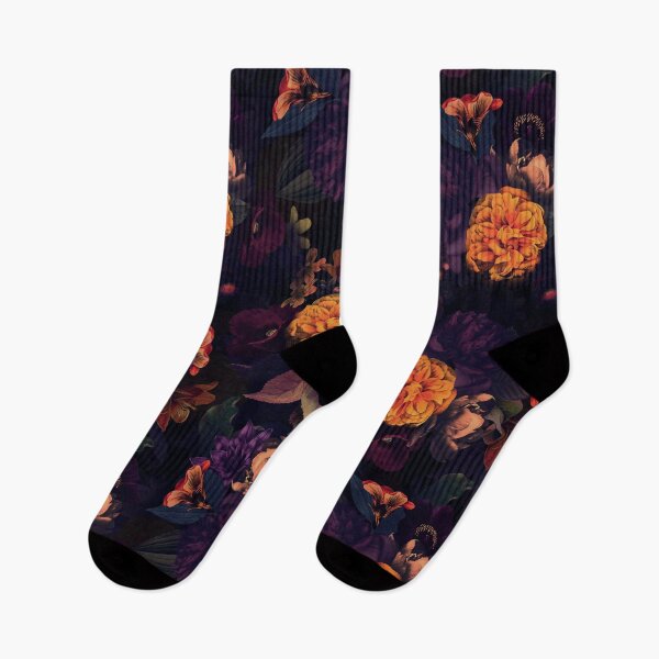 Item preview, Lush Baroque Dark Flowers Botanical Night Garden Nightgarden designed and sold by UtArt.