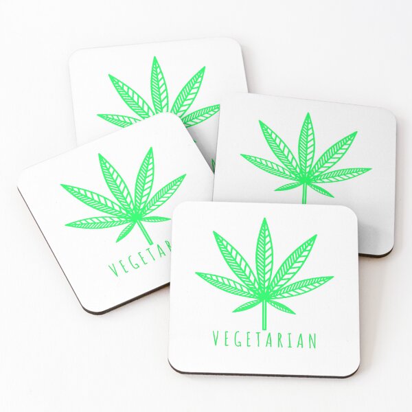 Item preview, VEGETARIAN CANNABIS GREEN DESIGN designed and sold by WeedHighLife.