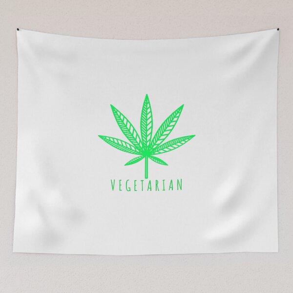Item preview, VEGETARIAN CANNABIS GREEN DESIGN designed and sold by WeedHighLife.
