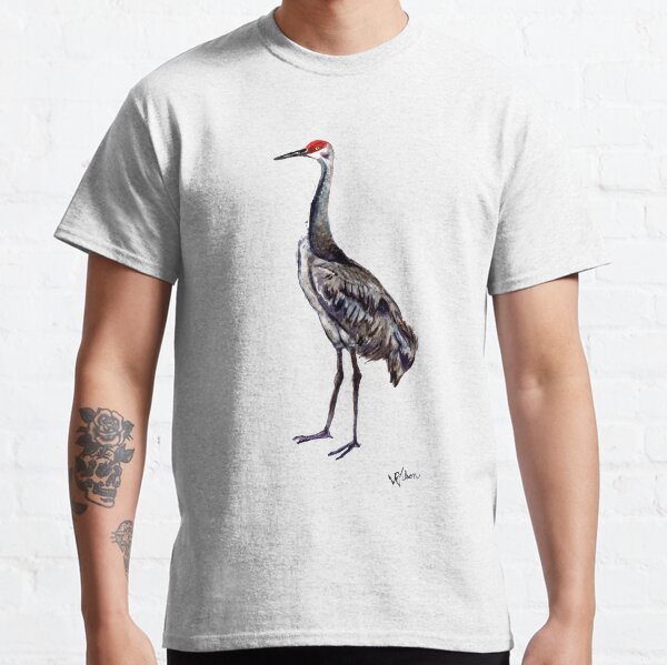 Sandhill Solitaire No 5 in Noble Guardian Crane series Classic T-Shirt