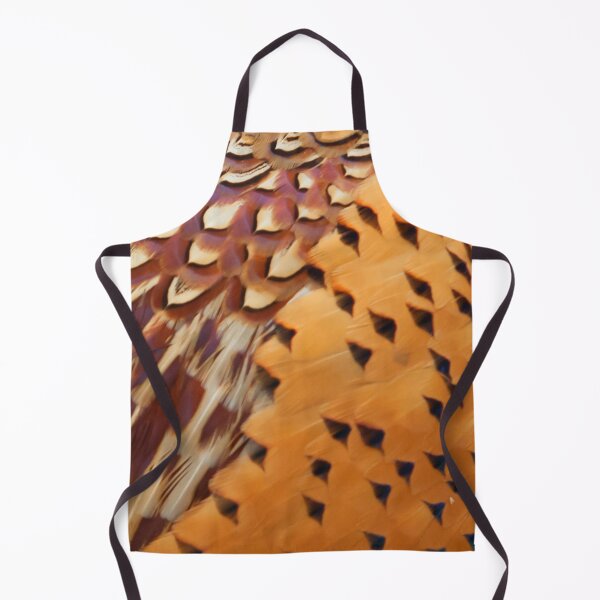 Item preview, Magnificent male pheasant feathers, plumage, rusty orange, browns, cream, close up. (From photograph of a live pheasant). designed and sold by JellyBeenzz.