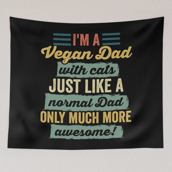 Item preview, I'm A Vegan Dad With Cats designed and sold by noahs-shop.