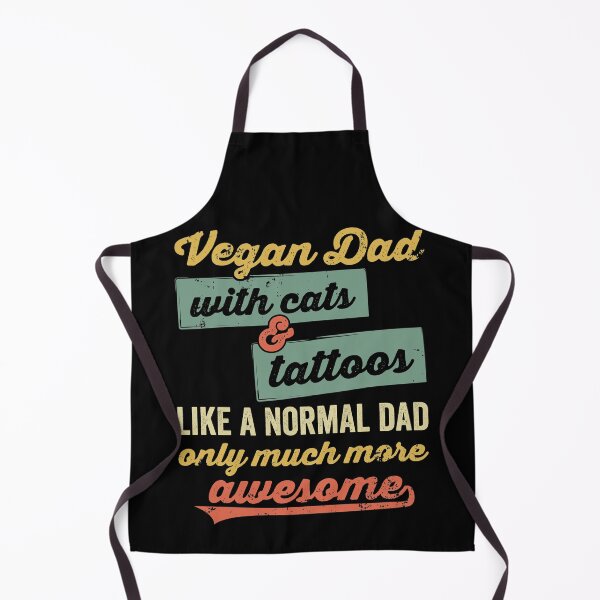 Item preview, Vegan Dad with cats & tattoos designed and sold by noahs-shop.