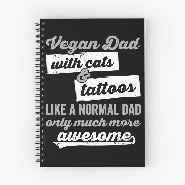 Item preview, Vegan Dad with cats & tattoos designed and sold by noahs-shop.