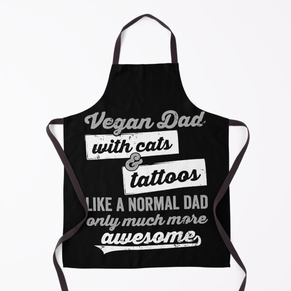 Item preview, Vegan Dad with cats & tattoos designed and sold by noahs-shop.