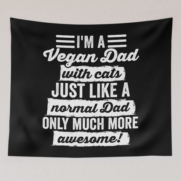 Item preview, I'm A Vegan Dad With Cats designed and sold by noahs-shop.
