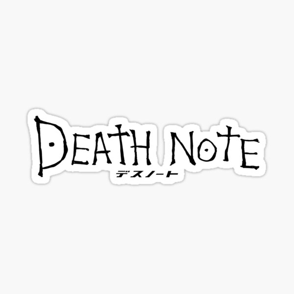 Death Note Anime Stickers Redbubble - l death note roblox decal