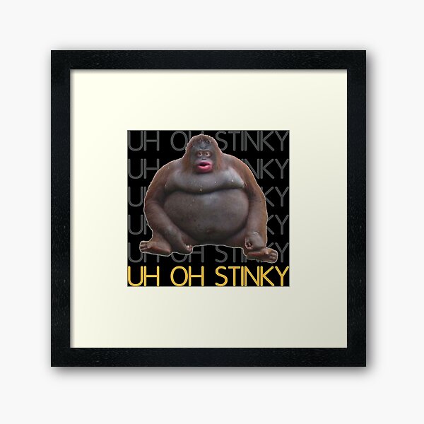 Uh Oh Stinky Framed Prints Redbubble