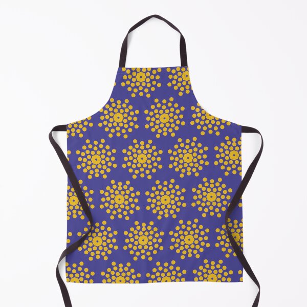 Artikelvorschau, Abstract Circular Floral Pattern Spring Gelb Lila entworfen und verkauft von OmmeDesigns.