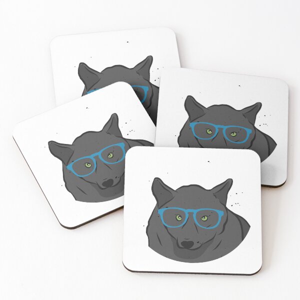 Item preview, Wolf glasses, grey wolf designed and sold by buhnka.