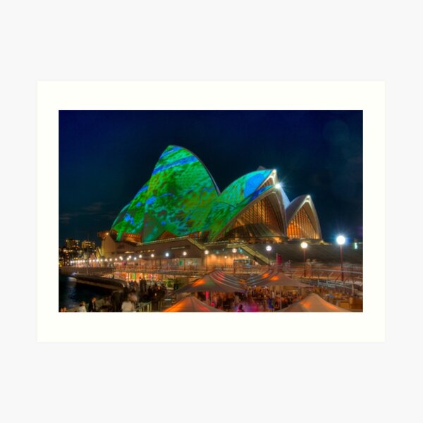 Luminous Opera House Art Print