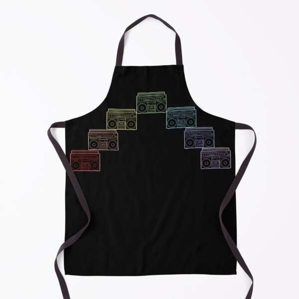 Item preview, 80s Neon Rainbow Arc Boombox Outline designed and sold by Deborah Camp.