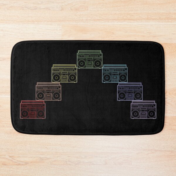 Item preview, 80s Neon Rainbow Arc Boombox Outline designed and sold by Deborah Camp.