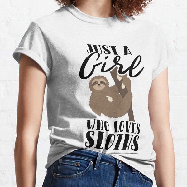 Girls Love Sloths Collection Classic T-Shirt