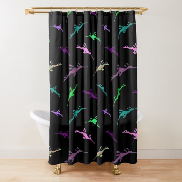 Weedy Sea Dragons Repeat Shower Curtain