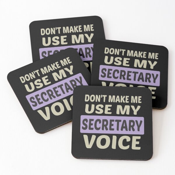 Item preview, Don't Make Me Use My Secretary Voice, Cute Funny Gift Idea For Secretaries designed and sold by awesomedraw.