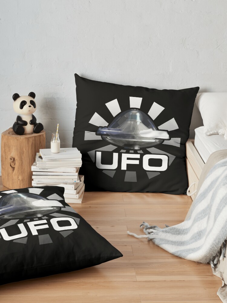 Alternate view of Gerry Anderson's UFO - ALIEN SPACECRAFT Floor Pillow