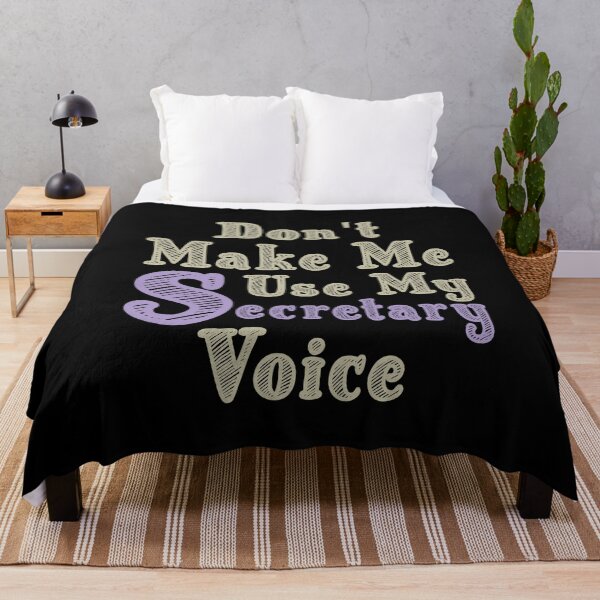 Item preview, Don't Make Me Use My Secretary Voice, Cute Funny Gift Idea For Secretaries designed and sold by awesomedraw.