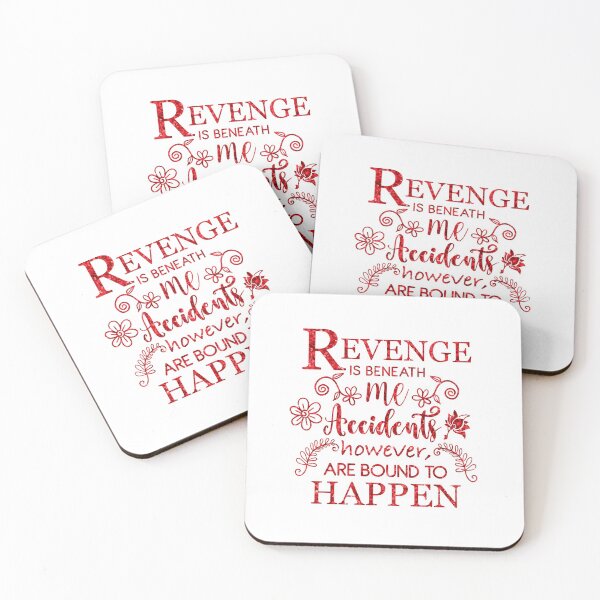 Item preview, Revenge is... - Red Glitter Design  designed and sold by Lucky-Town-Art.