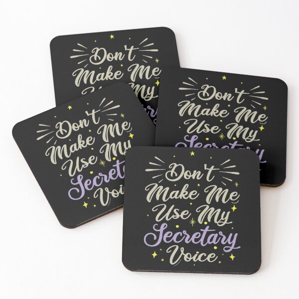 Item preview, Don't Make Me Use My Secretary Voice, Cute Funny Gift Idea For Secretaries designed and sold by awesomedraw.