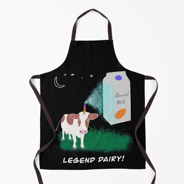 Item preview, Cartoon Unicorn Cow and Almond Milk - Legend Dairy! designed and sold by Cosmic-Ferret.