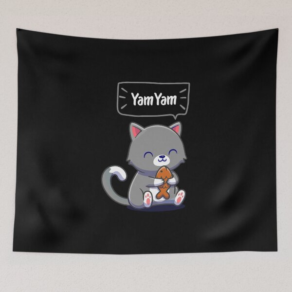 Item preview, yam yam-Hungry cat designed and sold by RedShop01.
