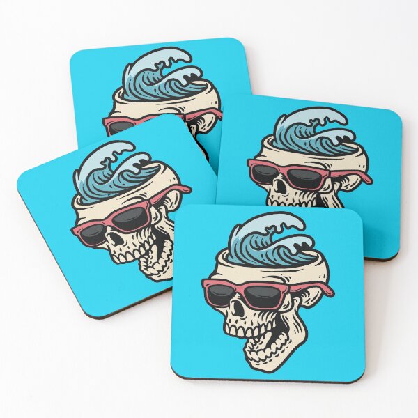 Item preview, Surf Skull Beach Vibes designed and sold by TheTopHatGroup.