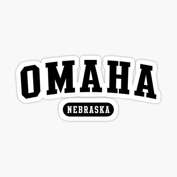 "Omaha, NE" Sticker for Sale by Sarchia Redbubble