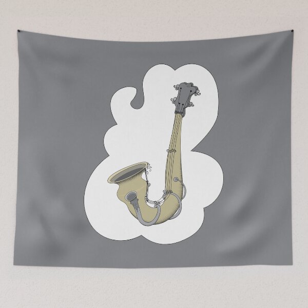 Item preview, Double Horn Saxophone with Strings Musical Instrument  designed and sold by Izzy Clarence.