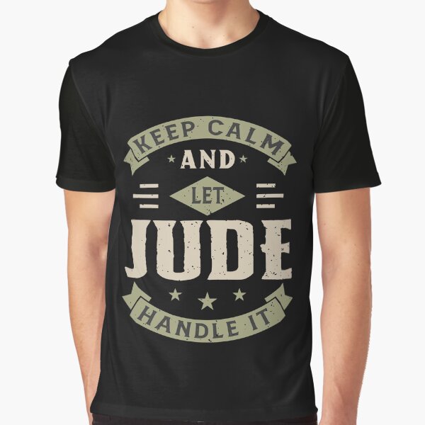 Vista previa del artículo con la obra «Keep Calm And Let JUDE Handle it», diseñado y vendido por JobSmith.