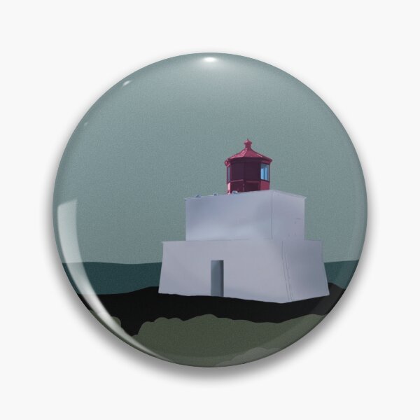 Item preview, Lighthouse Adventure Illustration - Ucluelet BC - Red, Blue, White designed and sold by annedesignco.