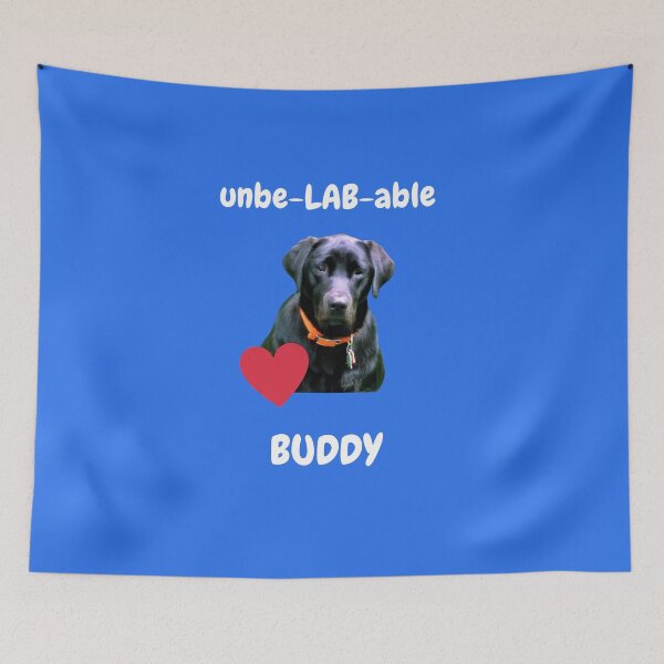 Item preview, unbe-LAB-able black lab BUDDY  designed and sold by rocklegends99.