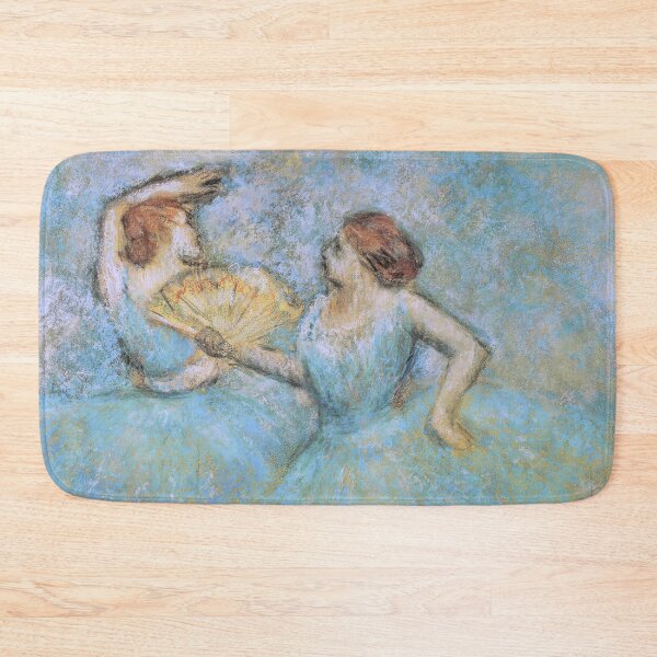 Item preview, Edgar Degas Two Dancers, pastel blue designed and sold by VintageArchive.