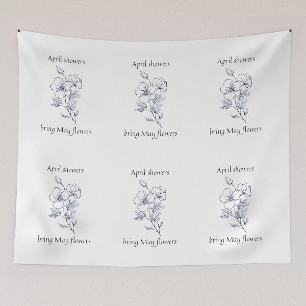 Item preview, april showers bring may flowers designed and sold by czavonarola.