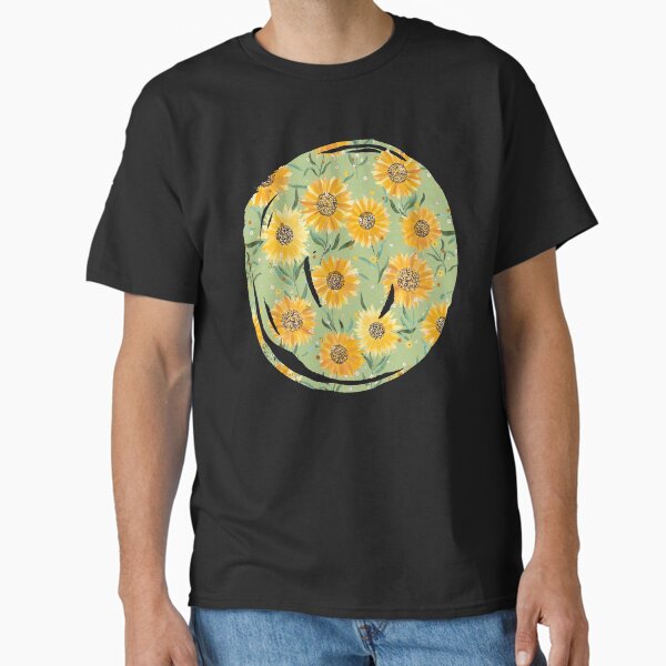 Item preview, Green Summer Sunflowers Watercolor designed and sold by ninoladesign.