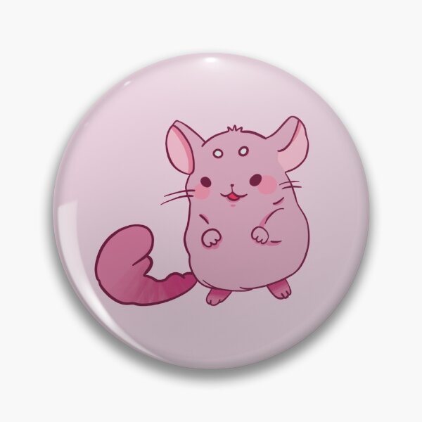 Item preview, Chinchilla- Cute Pink and White Cartoon Animal Pattern designed and sold by TheRainbowRoom.