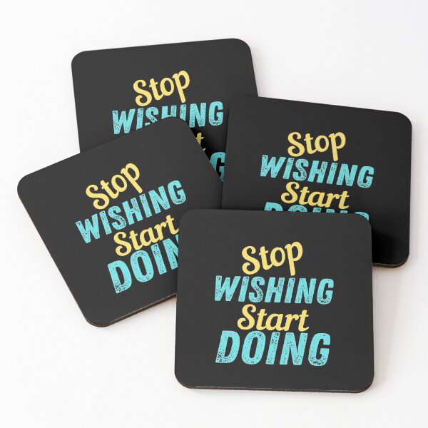 Item preview, Stop Wishing Start Doing - Motivational designed and sold by Promedia.