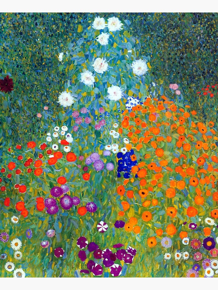 Gustav Klimt Flower Garden by pdgraphics