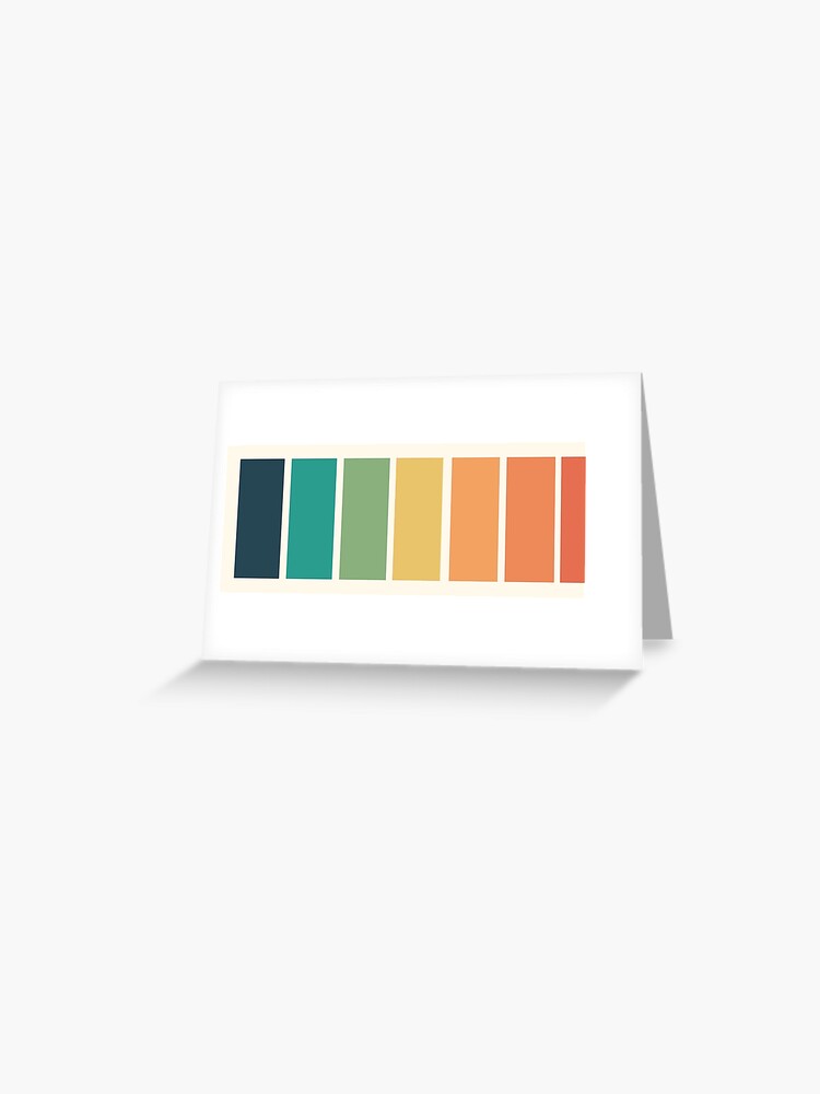 80's Block Colour Palette | Greeting Card