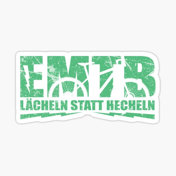 EMTB mountain bike downhill - funny saying Sticker