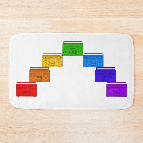 Item preview, 1980s Rad Rainbow of Boomboxes designed and sold by Deborah Camp.
