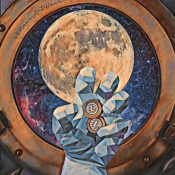 Artwork thumbnail, 2 LTC TO THE MOON by MoonArtBear
