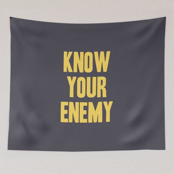 Item preview, Know Your Enemy, mustard designed and sold by perezzzoso.