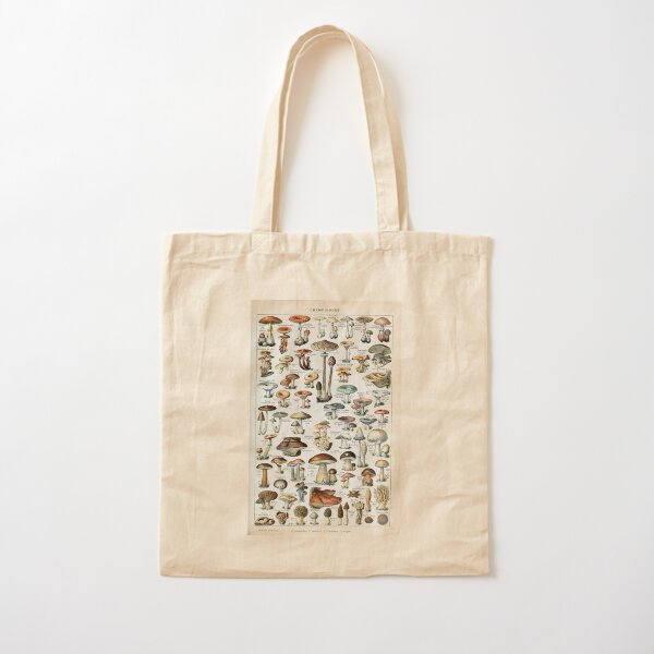 Tableau des champignons comestibles vintage Tote bag classique