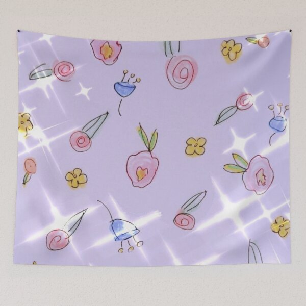 Item preview, Flower Medley- Purple designed and sold by Designs By YL.