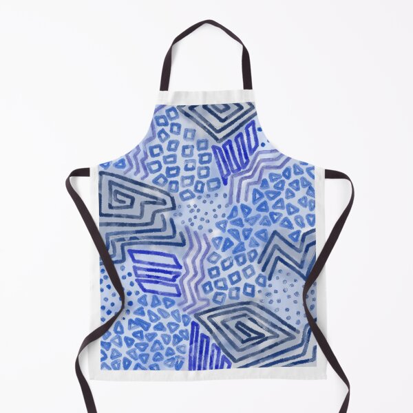 Item preview, Blue Geometric Collage designed and sold by Mitchell Sisters.
