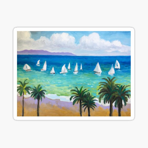 Santa Barbara Sailboats Sticker