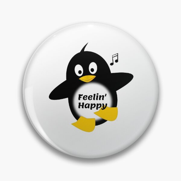 Item preview, Feeling Happy Black Penguin designed and sold by HappyLife4U.
